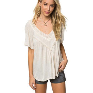 O'Neill Kolleen Flutter Sleeve Top Tank naked